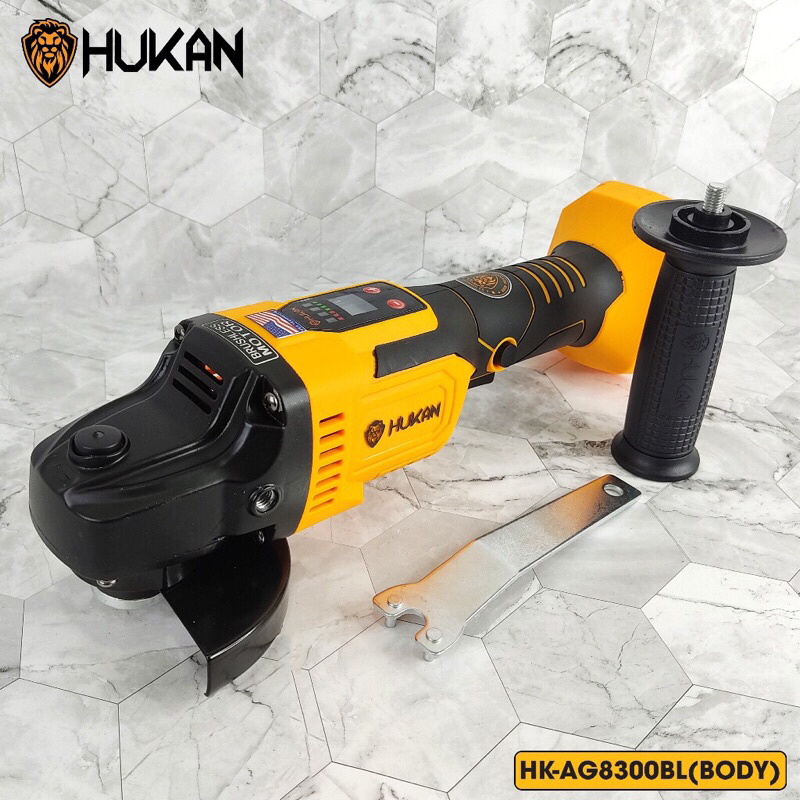 THÂN máy mài pin HUKAN HK-AG8300BL mạch 4 tốc độ bảng đồng hồ hiển thị động cơ ko chổi than 2023 new 100%