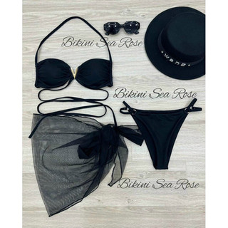 Set Bikini 3 món kèm khăn choàng