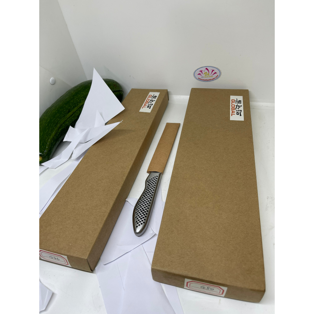 Bộ 3 dao Nhật Ryoji dòng cao cấp Global inox Cromova18 toàn thân thủ công siêu sắc bén nhà bếp