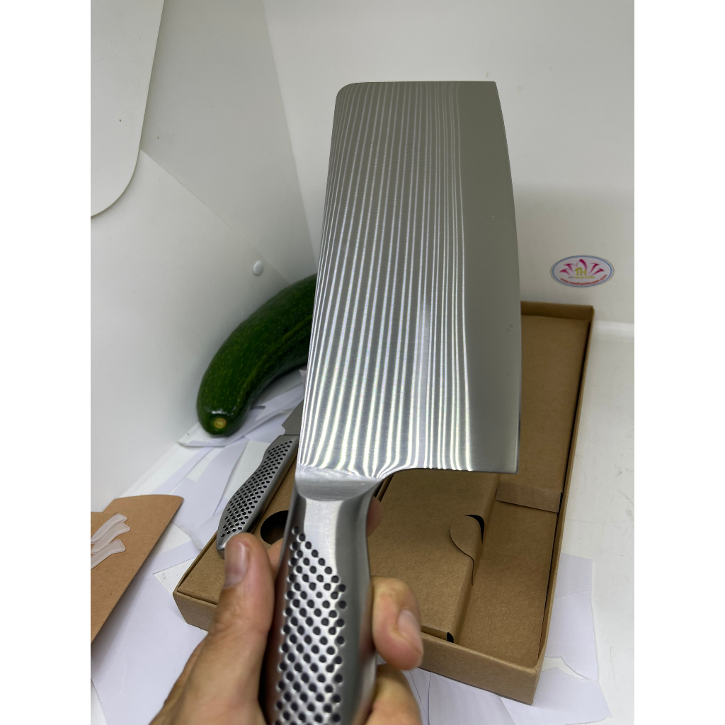 Bộ 3 dao Nhật Ryoji dòng cao cấp Global inox Cromova18 toàn thân thủ công siêu sắc bén nhà bếp