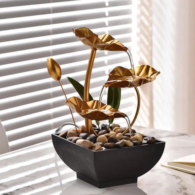 Thác Nước Phong Thuỷ Hoa Sen Giúp Gia Chủ May Mắn, Hút Tài Lộc