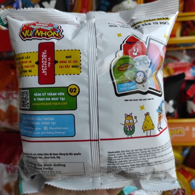 2 gói Snack Poca vị bắp ngọt xóc bơ gói 30g