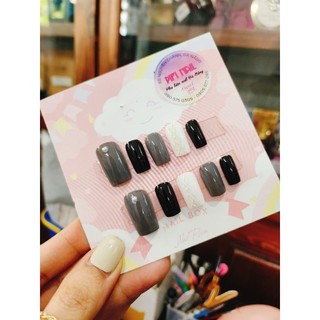 Nailbox đen xám trắng