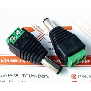 Jack nguon dc 5.5x2.1mm - đực nối dây