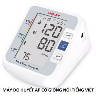 Máy đo huyết áp bắp tay thông minh tự động có giọng nói hướng dẫn tiếng việt