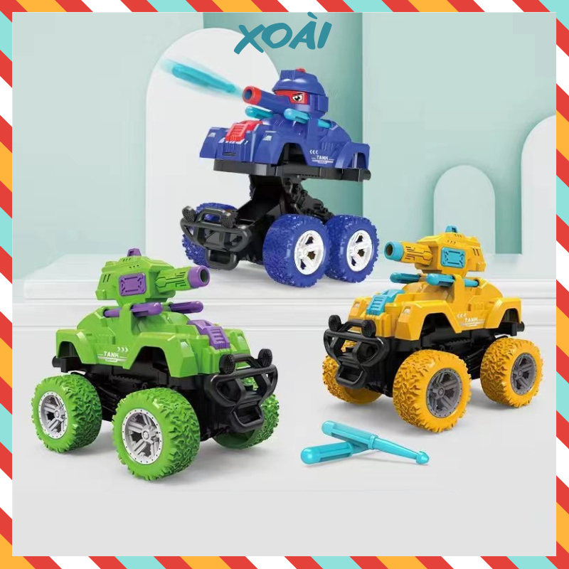 Xe đồ chơi, Xe tăng biến hình, Mô hình xe tăng chạy đà quán tính, Xe tăng đồ chơi cho bé cực hấp dẫn