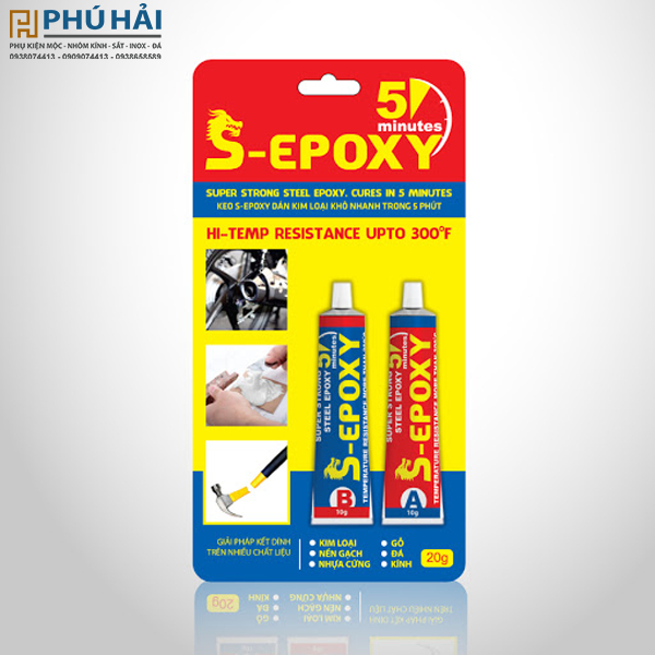 Keo AB vỉ rồng vàng S-EPOXY