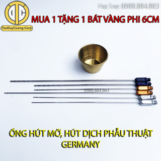 Ống hút mỡ bụng, ống hút dịch dùng trong phẫu thuật, ống cấy mỡ, tiêm tê - Germany