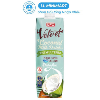 Sữa dừa không đường ufc velvet thái lan hộp 1l