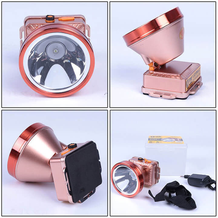 Đèn pin đội đầu KAW - Leishe F288C siêu sáng chiếu xa 300m, pin trâu 3600mAh, chống thấm nước - Bảo hành 12 tháng