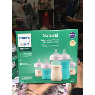 Set hộp 5binh thủy tinh avent 120ml 240ml