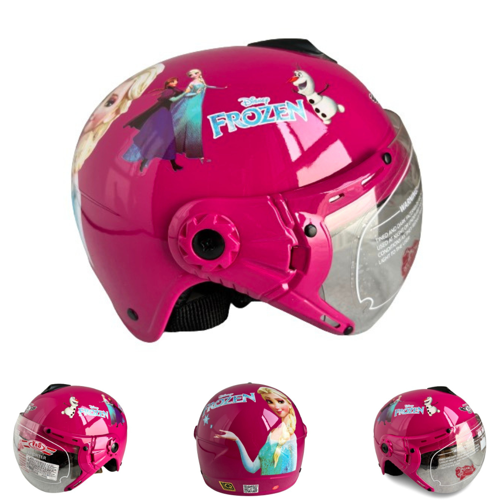 Mũ bảo hiểm trẻ em có kính - Siêu dễ thương - V&S Helmet - VS103KS - Elsa -  Among Us - Dành cho bé từ 3 đến 6 tuổi