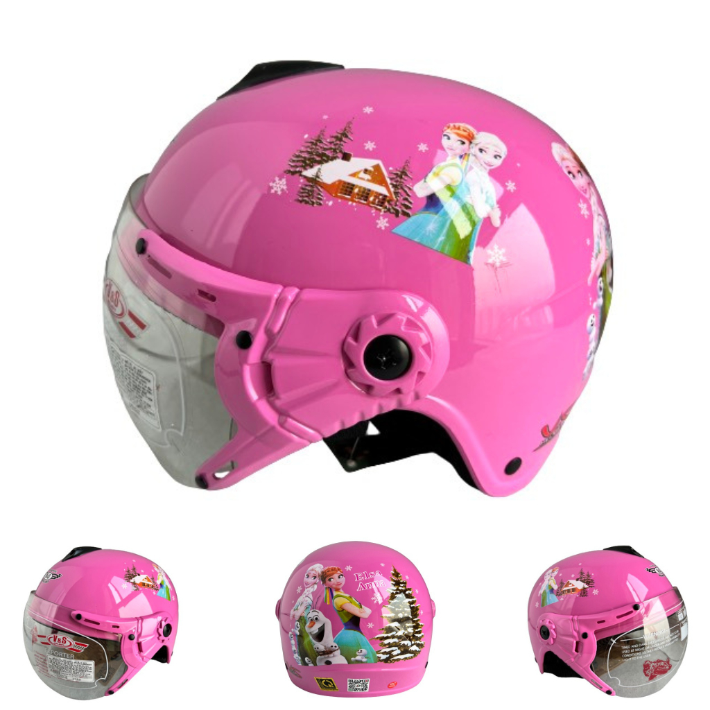 Mũ bảo hiểm trẻ em có kính - Siêu dễ thương - V&S Helmet - VS103KS - Elsa -  Among Us - Dành cho bé từ 3 đến 6 tuổi