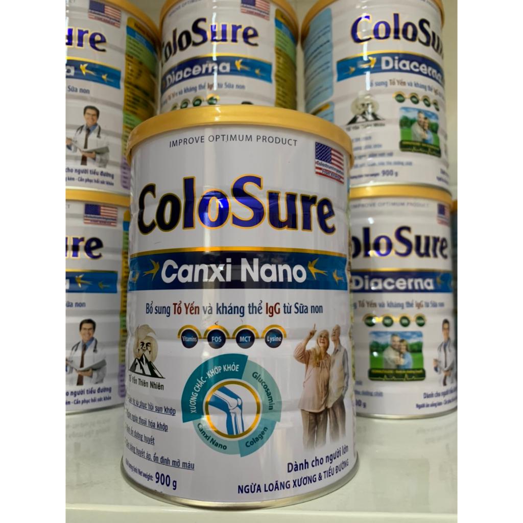 SỮA BỘ COLOSURE CANXI NANO CHO NGƯỜI GIÀ 900G