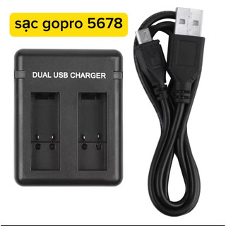 Dox sạc pin gopro 5 6 7 8 9 10 11 12, phụ kiện máy quay gopro