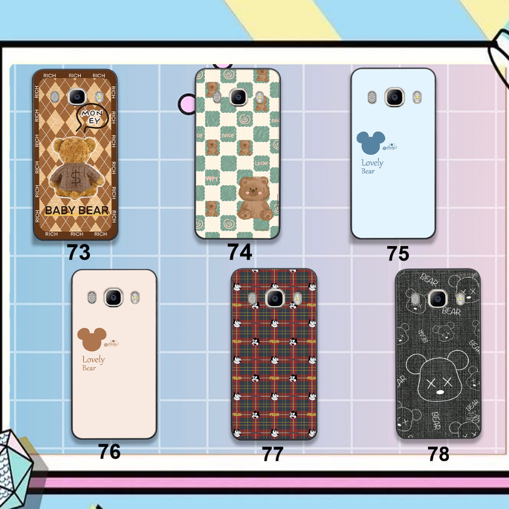 Ốp Samsung J3 2016 / J7 2016 / J5 2016 in hình caro gấu bae đẹp phong cách