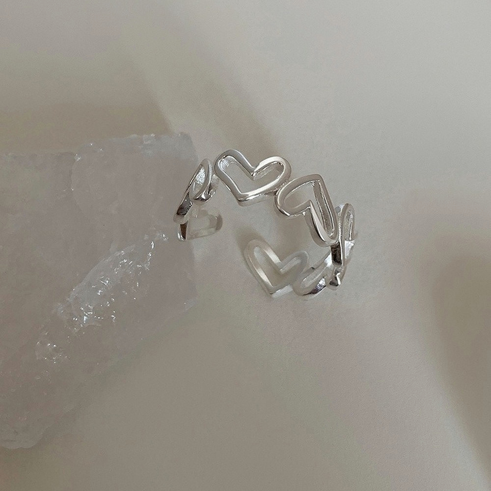 🍒🍒CHERRYKOKO Set 2 Nhẫn Thiết Kế Đơn Giản Thời Trang Tinh Tế Cho Nữ