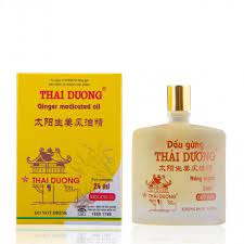 DẦU GỪNG - Dầu Phong Thấp Gừng Thái Dương - Thông kinh hoạt lạc 6ml - 24ml CHÍNH HÃNG 100%