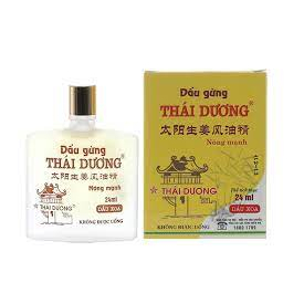 DẦU GỪNG - Dầu Phong Thấp Gừng Thái Dương - Thông kinh hoạt lạc 6ml - 24ml CHÍNH HÃNG 100%