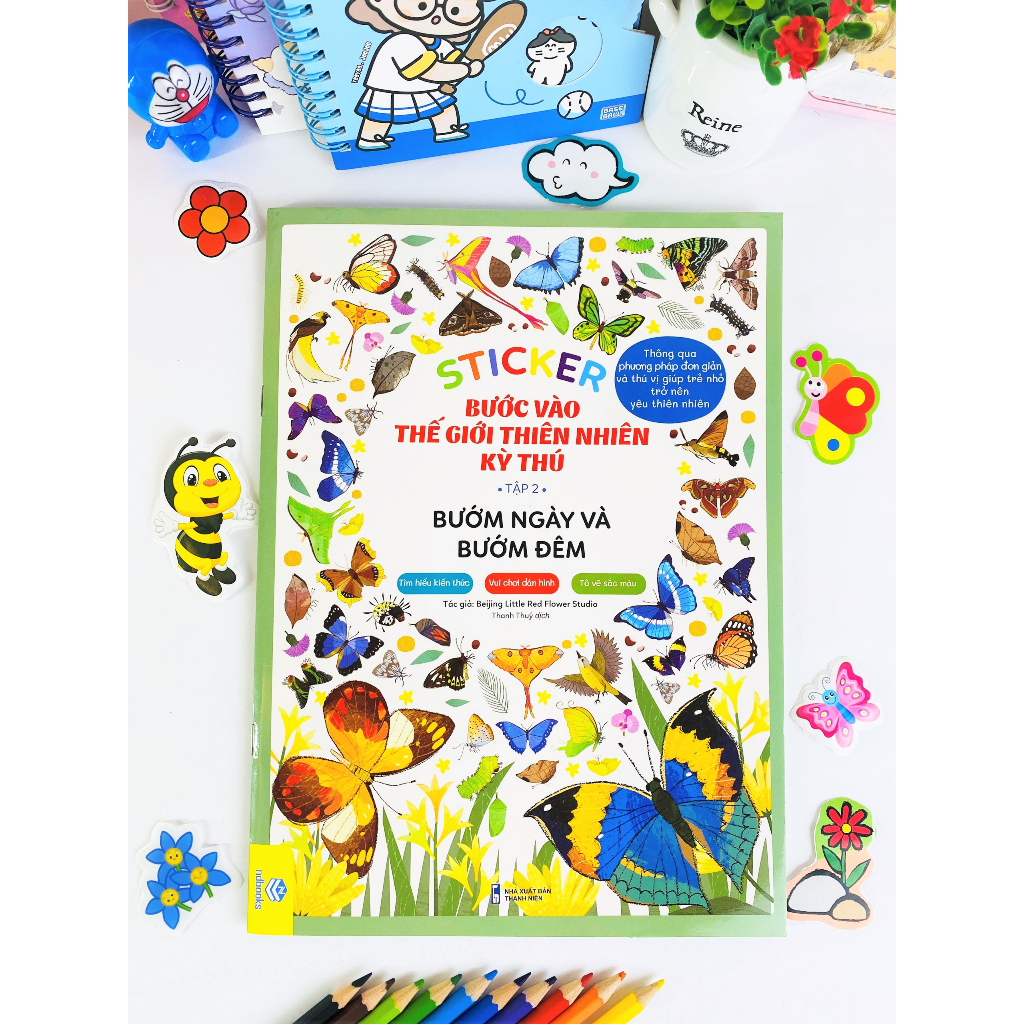 Sách - Combo 5 cuốn Sticker Bước Vào Thế Giới Thiên Nhiên Kỳ Thú Tập 2 - ndbooks