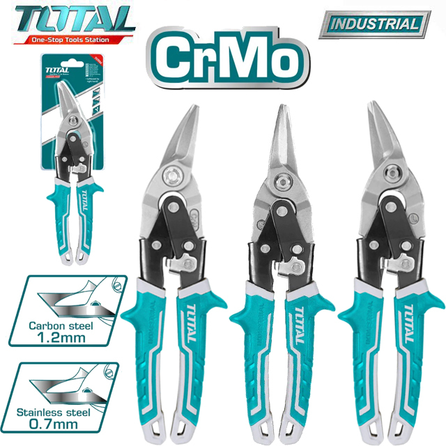 Kéo cắt tôn 10''/250mm cắt bên trái , phãi & thẳng chất liệu Cr-Mo Total THTJ532106 THTJ531106 THTJ533106