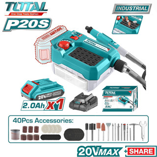 Máy mài khuôn mini dùng pin 20V Total TMGLI20011