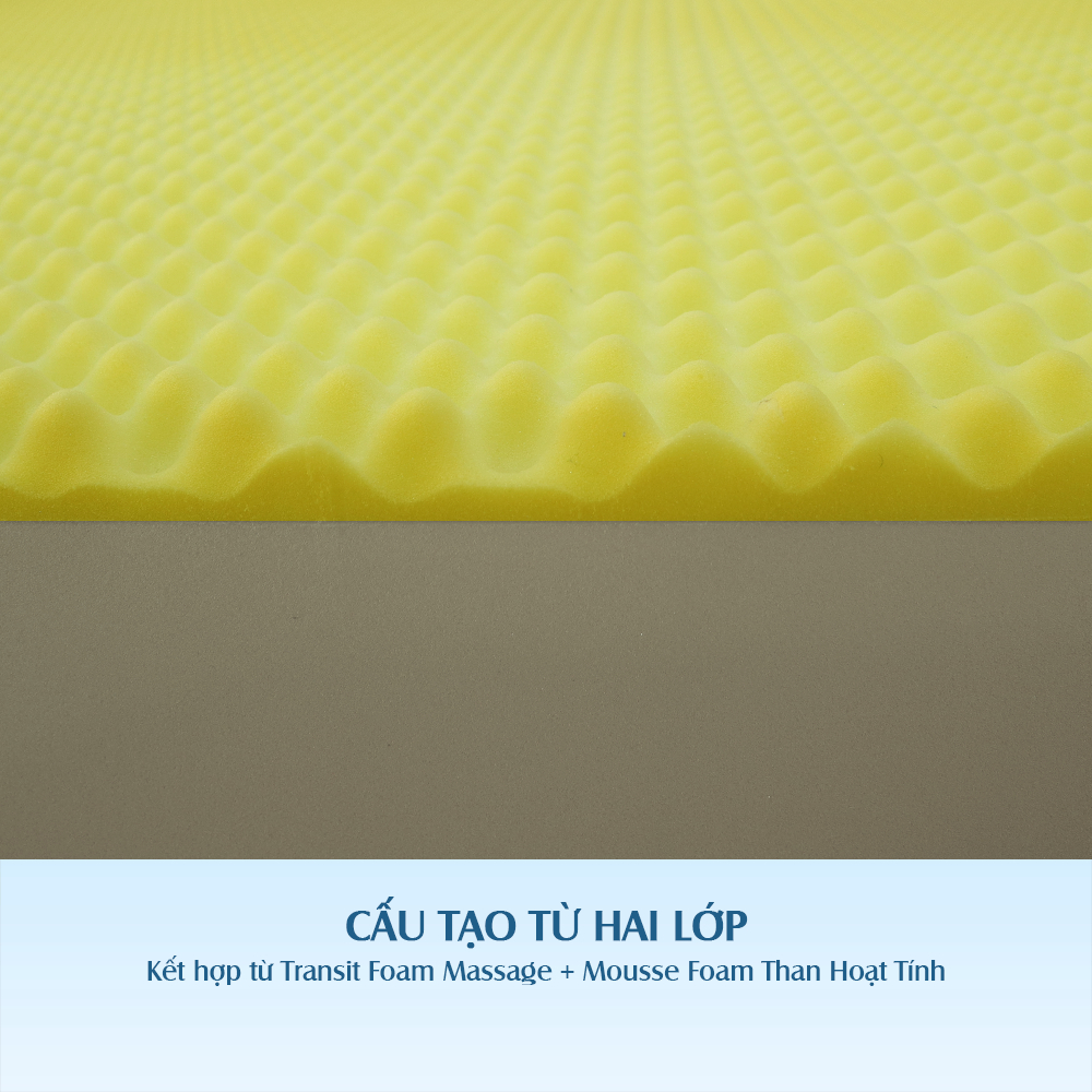 Nệm Foam Massage Hoạt Tính Vạn Xuân Ivy Luminous Êm Ái Mềm Mại Đàn Hồi Tốt, Massage Cơ Thể Nhẹ Nhàng, Thoải Mái