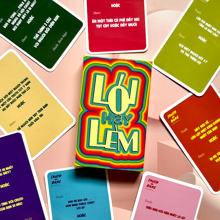 Bộ bài Lói hay Lèm drinkinggame thách hay thật 30 lá cho nhóm bạn