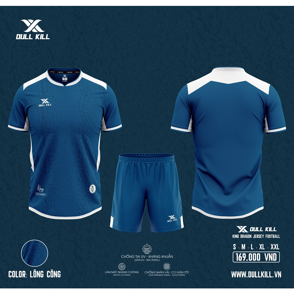 Áo Bóng Đá Dullkill King Chất Vải Thoáng Mát, Thấm Hút Mồ Hôi Tốt