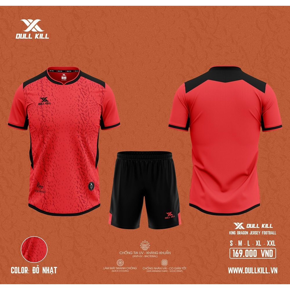 Áo Bóng Đá Dullkill King Chất Vải Thoáng Mát, Thấm Hút Mồ Hôi Tốt