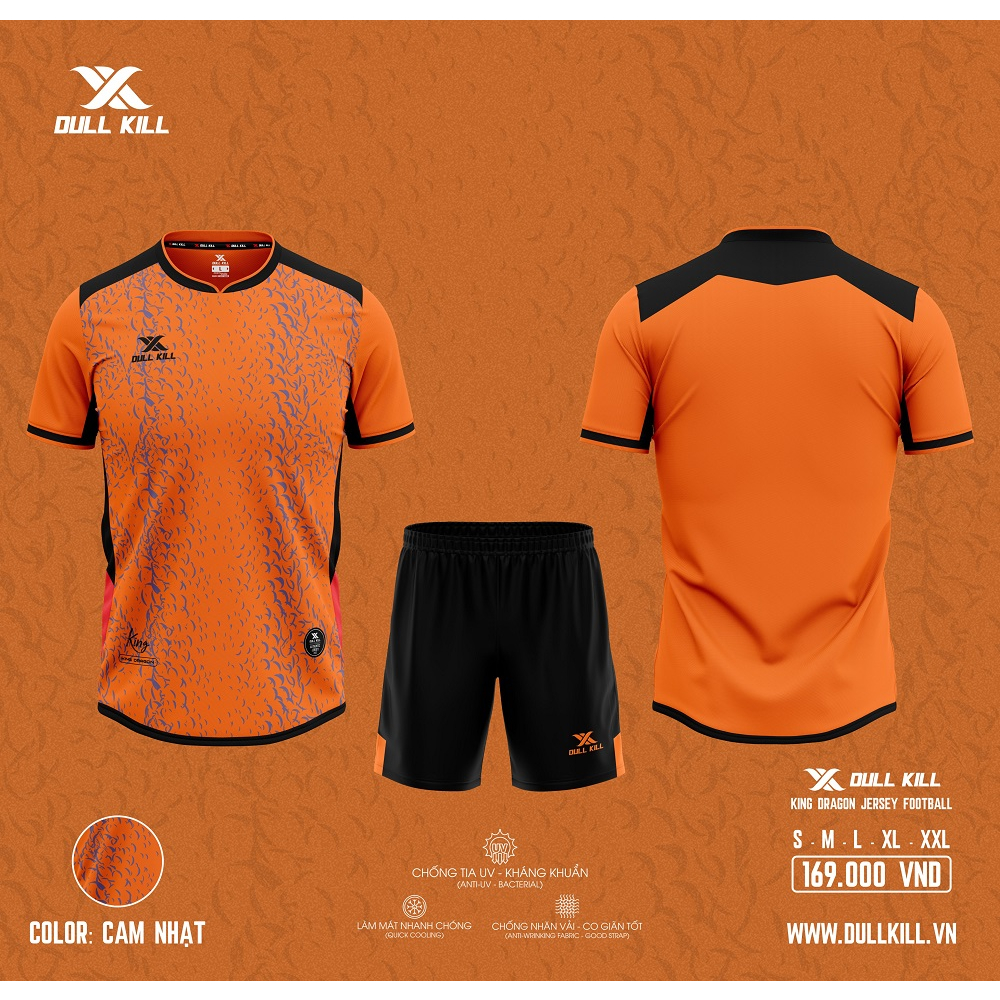 Áo Bóng Đá Dullkill King Chất Vải Thoáng Mát, Thấm Hút Mồ Hôi Tốt