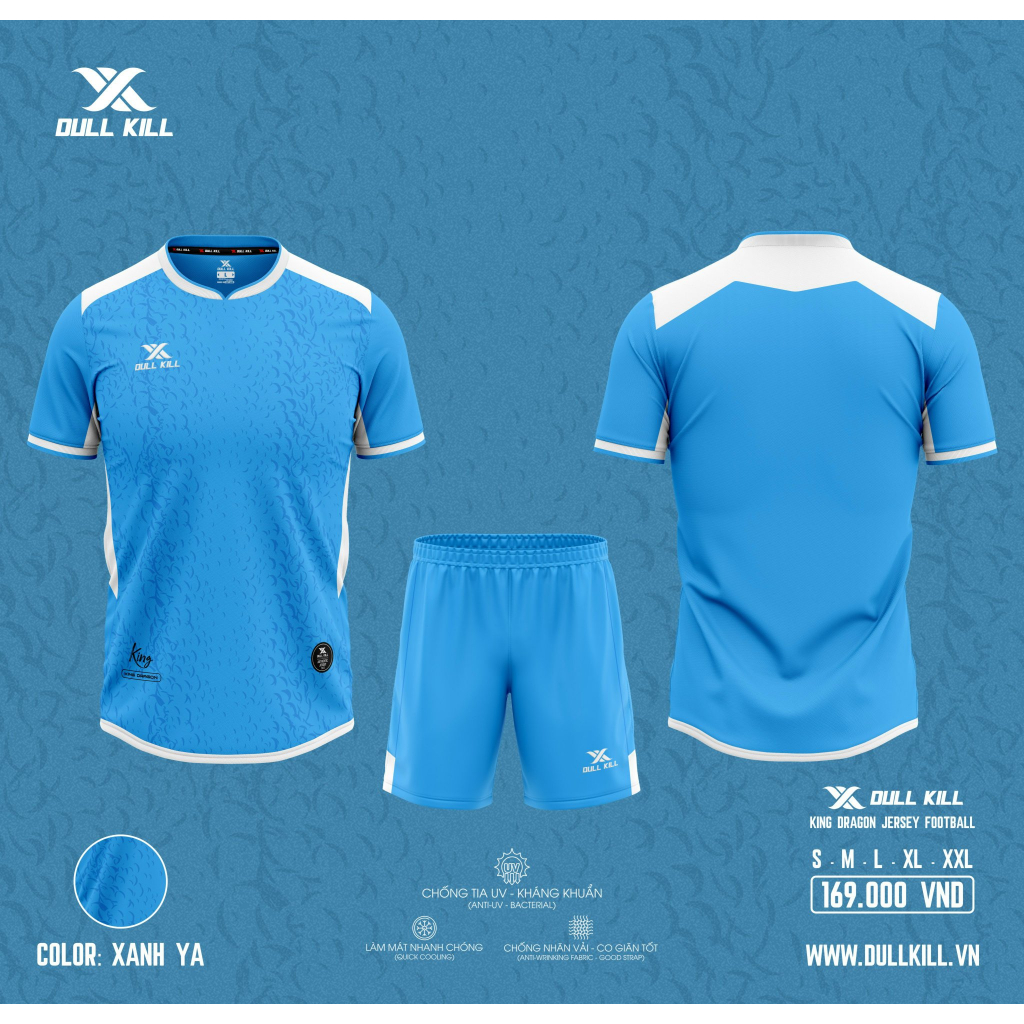 Áo Bóng Đá Dullkill King Chất Vải Thoáng Mát, Thấm Hút Mồ Hôi Tốt