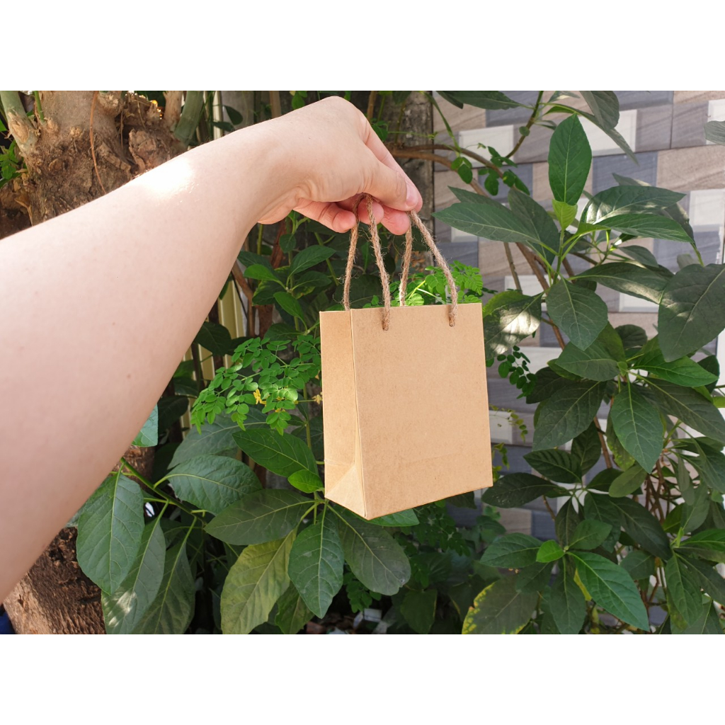 50 cái - Túi giấy đựng son quà tặng mini phụ kiện handmade kem mỹ phẩm nhỏ quà cưới