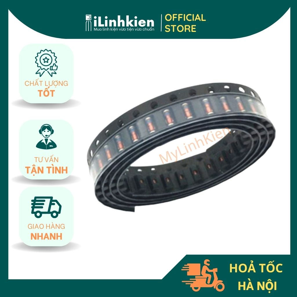 Diode zener 1W 4.7V ZM4732 LL41 SMD chất lượng cao (10 con).
