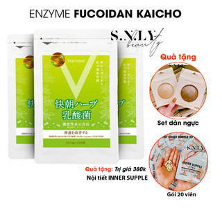 Viên uống detox giảm cân giữ dáng Enzyme Fucoidan Kaicho Nhật Bản 24 viên