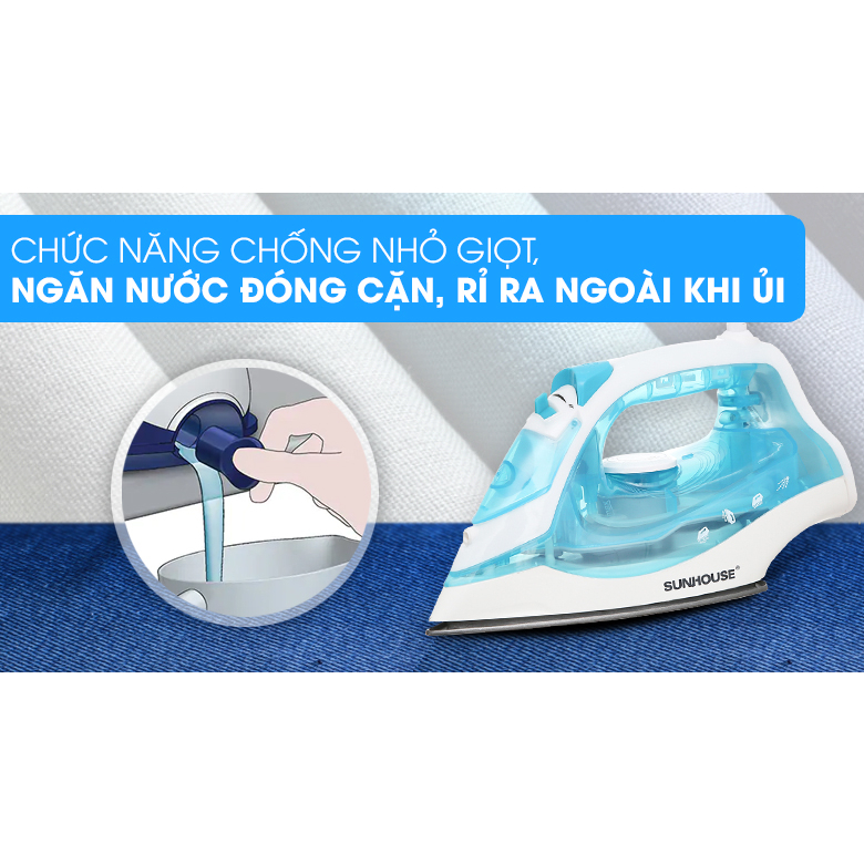 Bàn Là Hơi Nước Sunhouse SHD2065 Hàng Chính Hãng