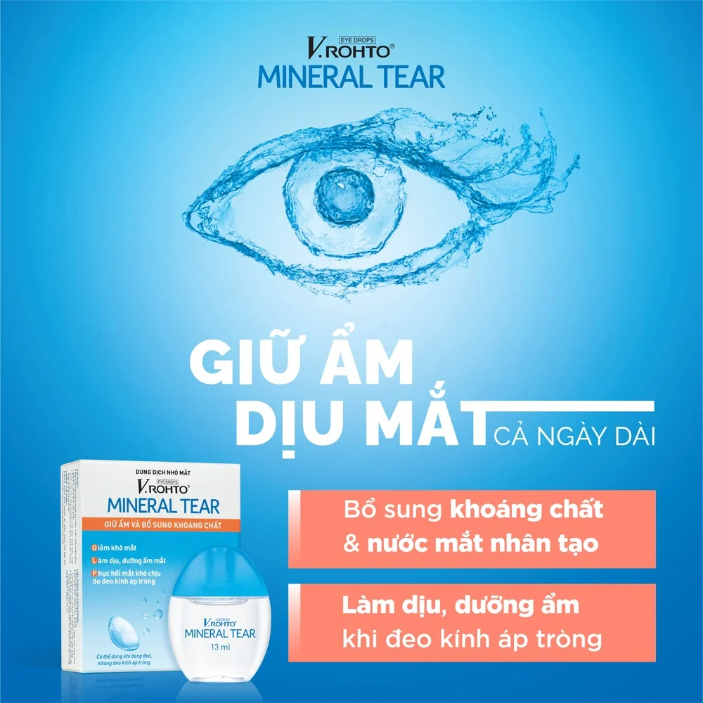 V.Rohto Dung dịch nhỏ mắt Mineral Tear 13ml