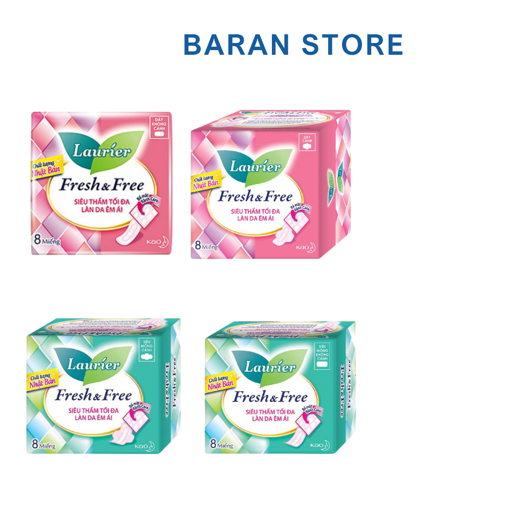 Băng Vệ Sinh Laurier Fresh & Free - Baran Store
