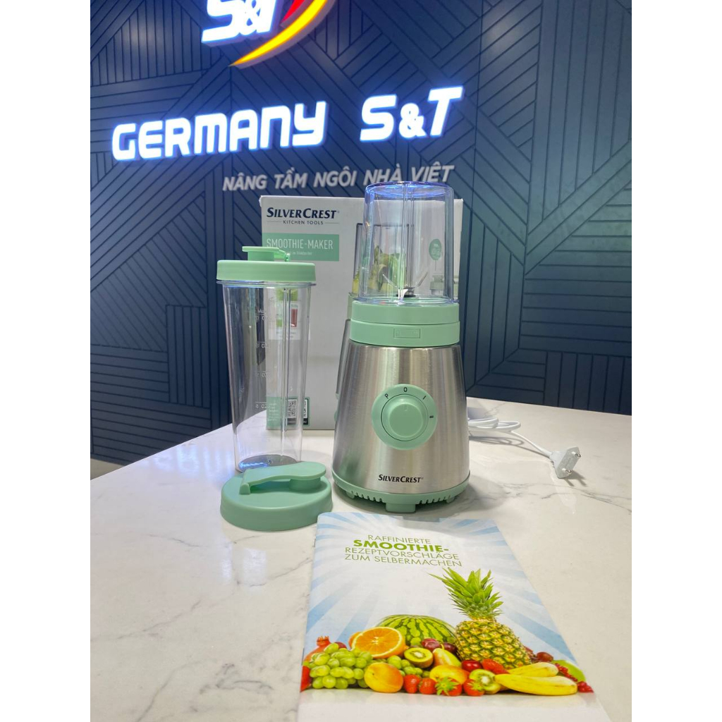 Máy xay sinh tố mini SILVERCREST Mix & Move Nội địa Đức, máy xay đa năng, cối xay sinh tố GermanySnT