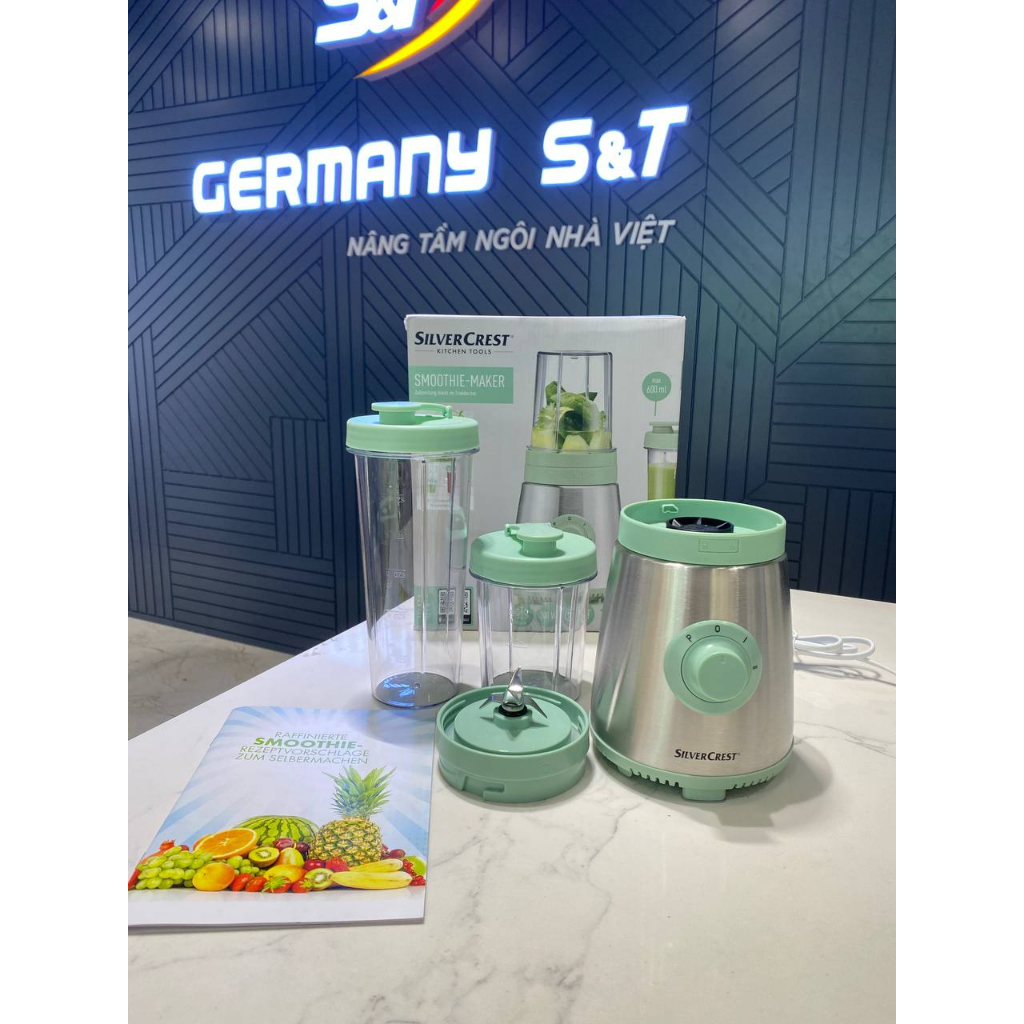 Máy xay sinh tố mini SILVERCREST Mix & Move Nội địa Đức, máy xay đa năng, cối xay sinh tố GermanySnT
