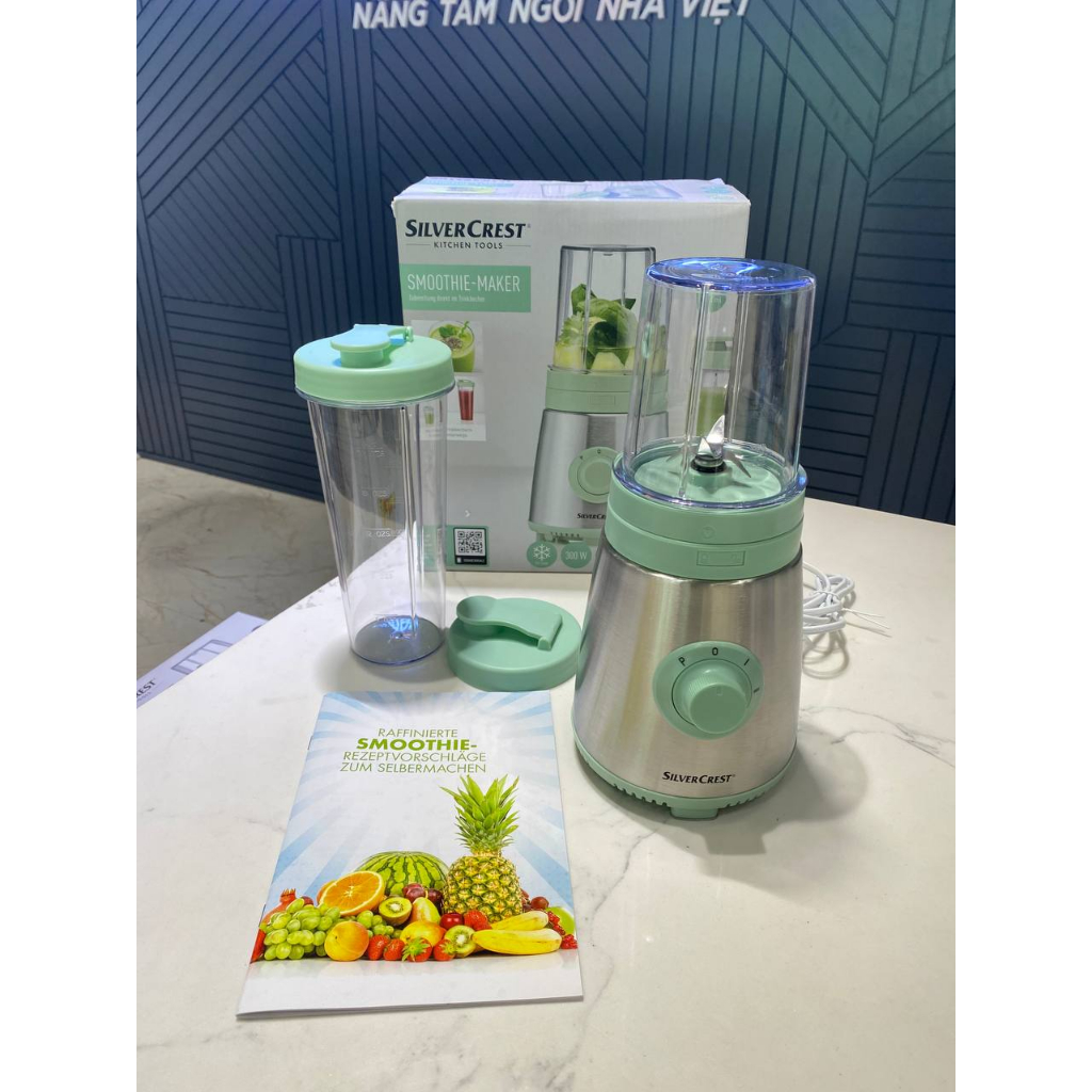 Máy xay sinh tố mini SILVERCREST Mix & Move Nội địa Đức, máy xay đa năng, cối xay sinh tố GermanySnT