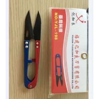 Kéo bấm chỉ răng cưa xang đỏ yjl 198 - Ngành may