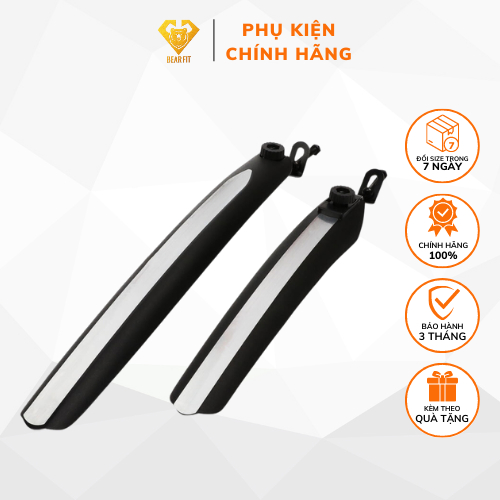 Bộ Dè Chắn Bùn Cho Cả Bánh Trước Và Bánh Sau Xe Đạp Leo Núi 4 Sọc Màu