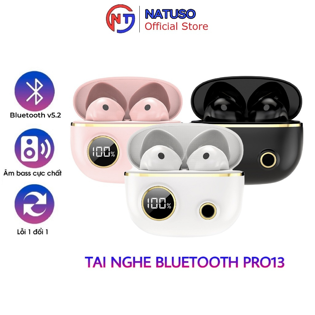 Tai Nghe Bluetooth Không Dây Nhét Tai Tiện Lợi, Âm Thanh Hifi Tích Hợp Micro - ETODAY MSRRT