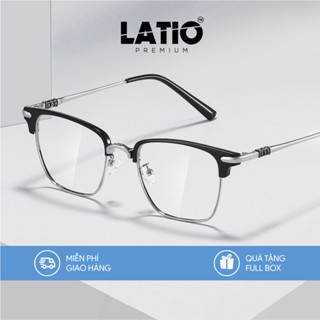 Kính mắt Nam Nữ LATIO PREMIUM, Gọng kính chất liệu TITAN siêu bền bỉ thiết kế họa tiết nổi bật thời trang lịch lãm - P04