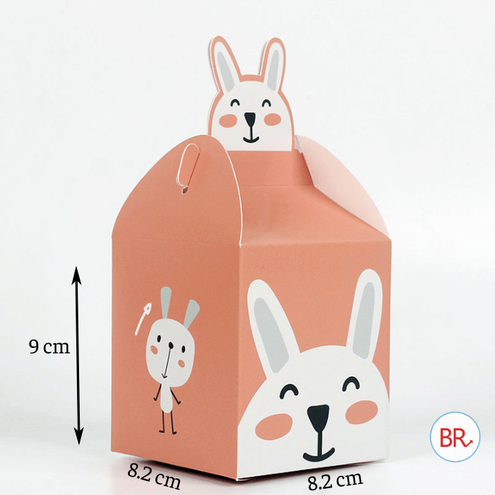 Hộp giấy đựng quà hình thú, hộp đựng quà nhiều màu sắc bắt mắt cho bé đựng kẹo, quà Trung thu, Tết thiếu nhi-br02014