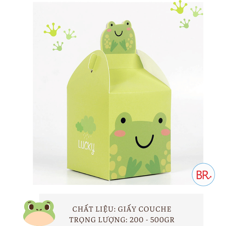 Hộp giấy đựng quà hình thú, hộp đựng quà nhiều màu sắc bắt mắt cho bé đựng kẹo, quà Trung thu, Tết thiếu nhi-br02014