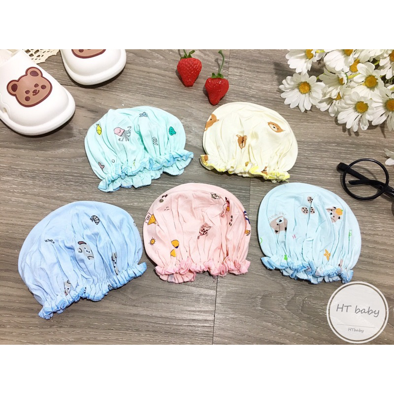 Mũ cho bé gái sơ sinh, mũ bèo xinh xắn đáng yêu cho bé