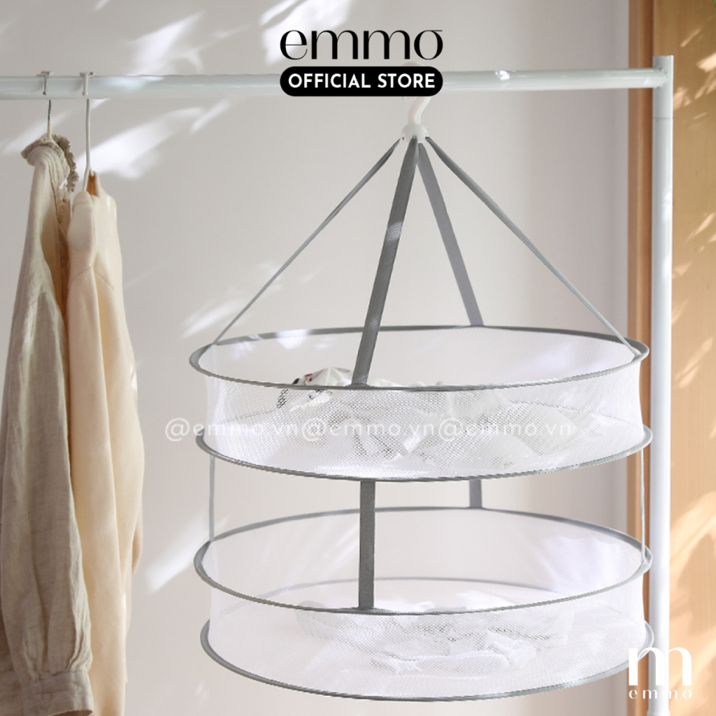 GIỎ LƯỚI PHƠI ĐỒ, LƯỚI PHƠI GẤU BÔNG ĐỒ LÓT TIỆN DỤNG EMMO - NETTON