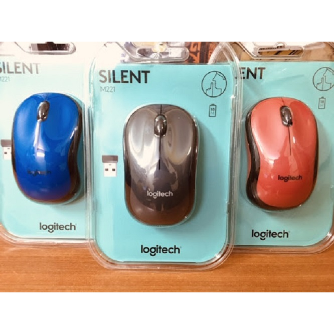 Chuột Logitech M221 Silent Plus Không dây Wireless - Bảo hành 3 năm
